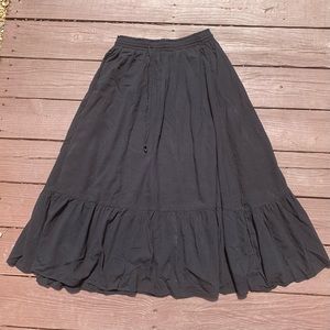 Aerie black maxi skirt